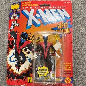 Marvel vintage Uncanny X-Men Nightcrawler Figure with Red and Black Suit